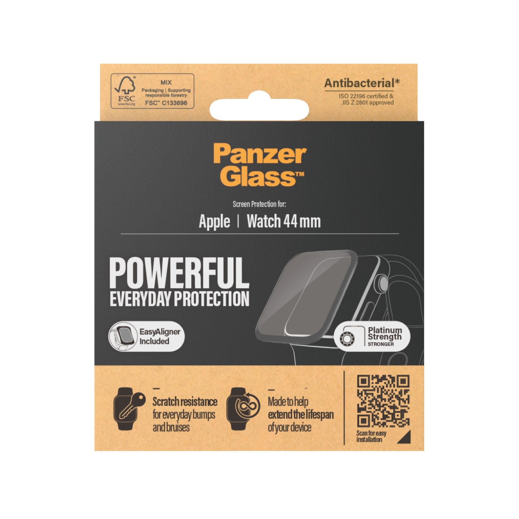PanzerGlass® Apple Watch Series 4 | 5 | 6 | SE 44mm | Displayschutz Glass